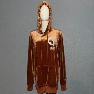 CROOKS & CASTLES RUST VELVET MEDUSA LIMITED EDITION PREMIUM PULLOVER HOODIE